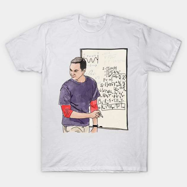 Sheldon Theory T-Shirt by GLORIADEWATA